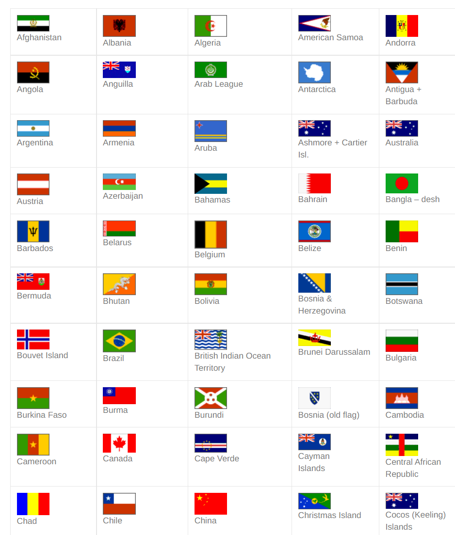 Các quốc kỳ thế giới: Các quốc kỳ thế giới đưa đến nhiều thông điệp và ý nghĩa của quốc gia. Khi bạn xem các quốc kỳ thế giới, bạn sẽ cảm nhận được sự đa dạng và sự phong phú của thế giới. Đây cũng là cách tuyệt vời để tìm hiểu và tôn trọng các nền văn hóa khác nhau.