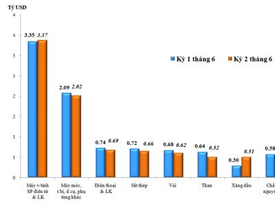 Mega A - Báo cáo sơ bộ XNK hàng hóa Việt Nam kỳ 2 tháng 6