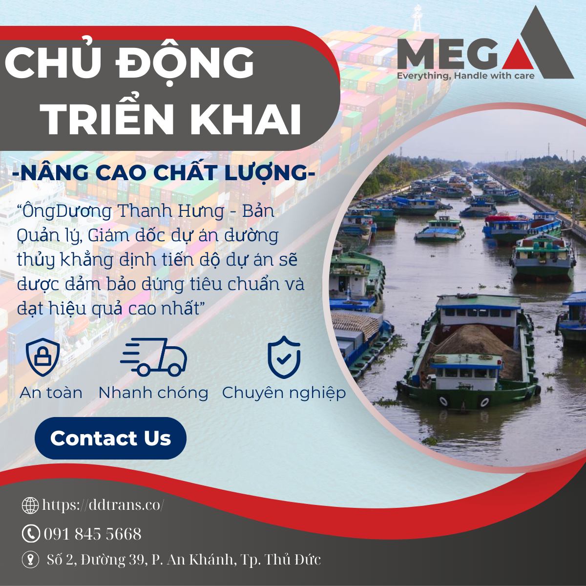 Chủ động triển khai tiến độ hệ thống đường thủy Phía Nam 