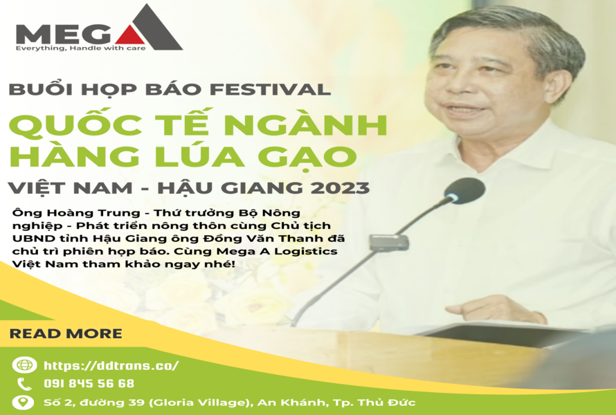 Họp báo Festival Quốc Tế Ngành Hàng Lúa Gạo Việt Nam 2023 