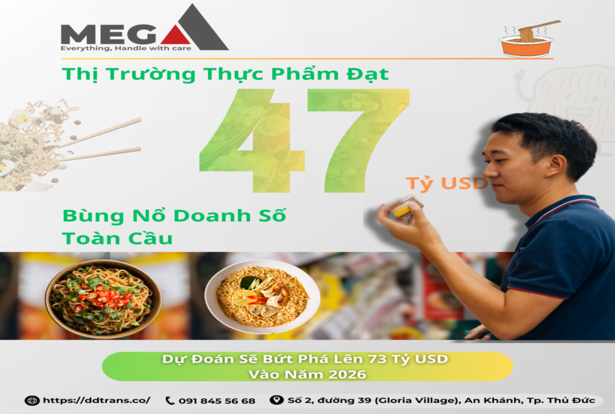 Quy mô thị trường thực phẩm ăn liền đạt 47 tỷ USD