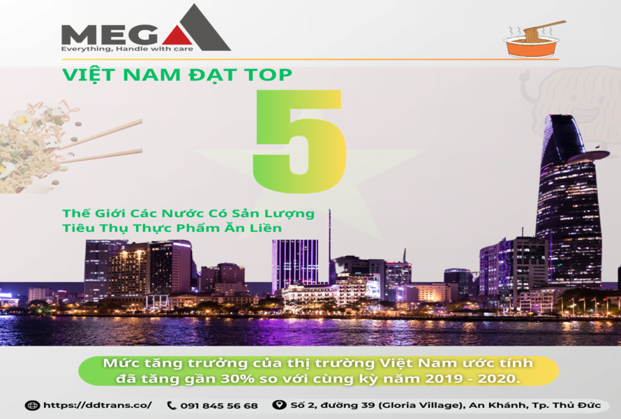 Việt Nam lọt Top 5 thị trường ấn tượng về thực phẩm ăn liền 