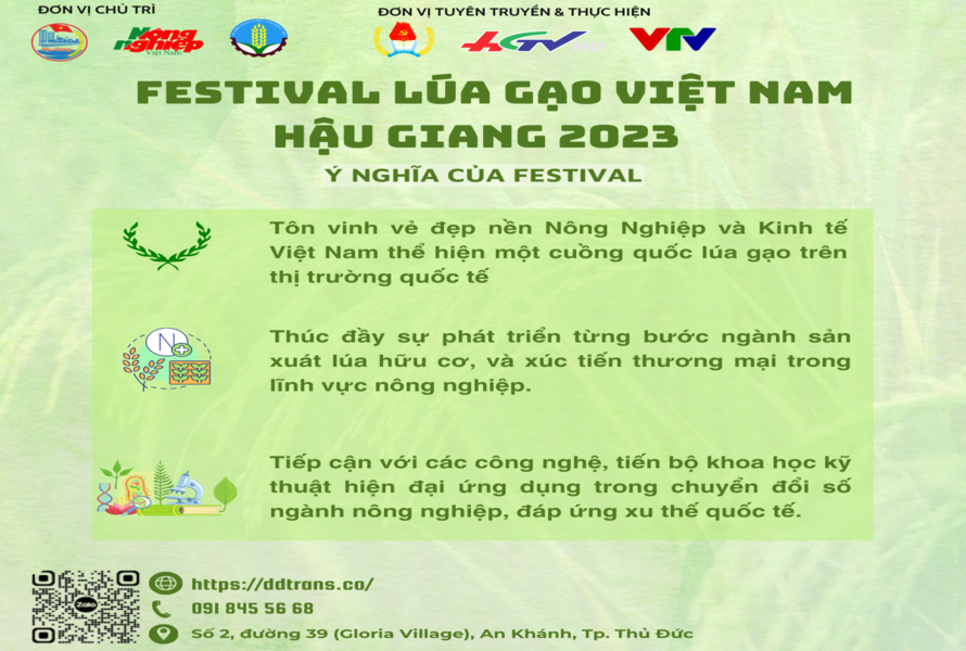 Ý nghĩa của Festival Quốc Tế Ngành hàng lúa gạo Việt Nam