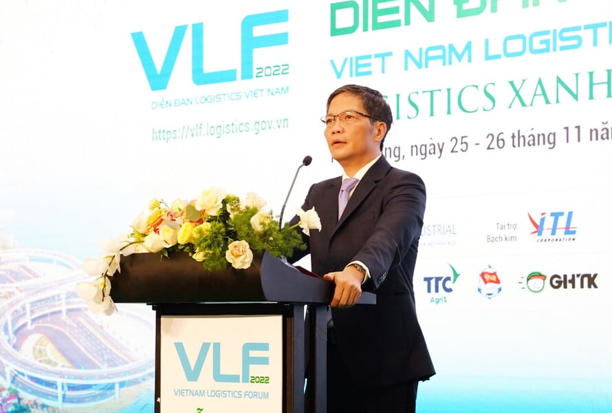 Ông Trần Tuấn Anh, Trưởng Ban Kinh tế trung ương phát biểu tại diễn đàn Logistics Việt Nam - Chủ đề Xanh Hóa Ngành Logisitics