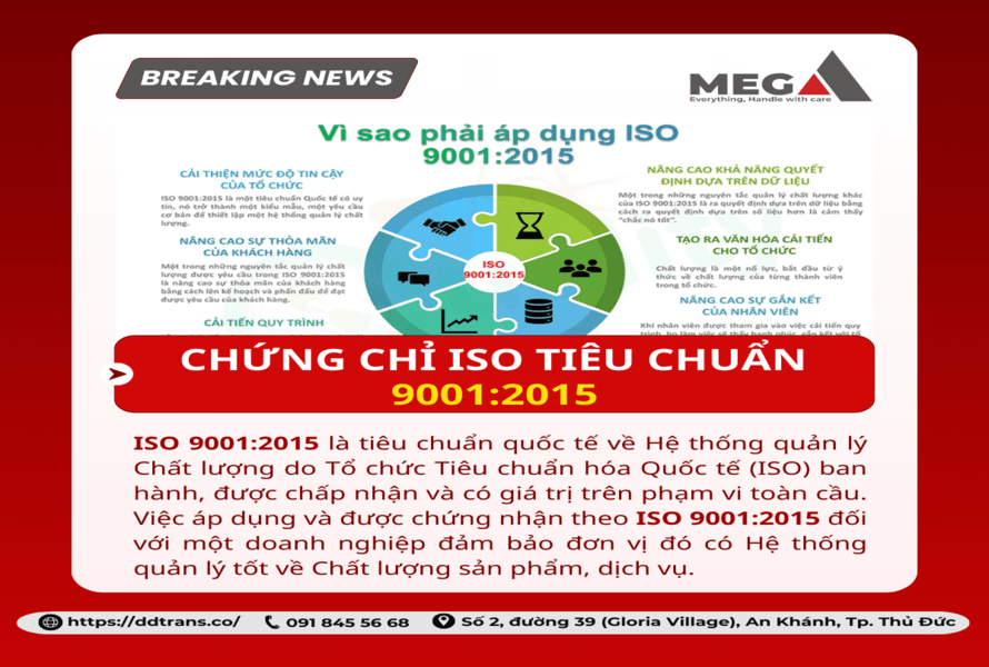 Chứng chỉ ISo 9001:2015