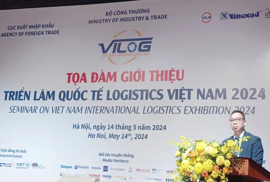 Ông Đào Trọng Khoa – Phó Chủ tịch thường trực Hiệp hội Doanh nghiệp dịch vụ Logistics Việt Nam chia sẻ về Triển lãm